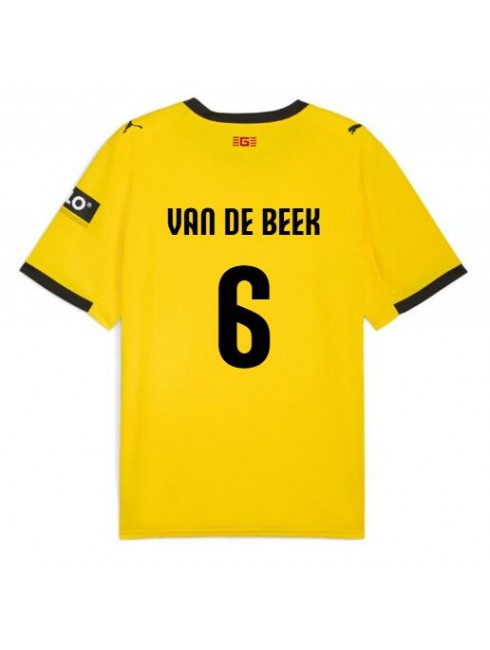 Girona Donny van de Beek #6 Replika Borta Kläder 2025-26 Kortärmad Girona Donny van de Beek #6 Replika Borta Kläder 2025-26 Kortärmad